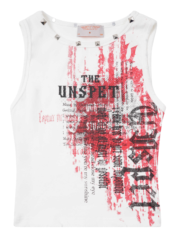 American Riveted Tank Rock Retro Top