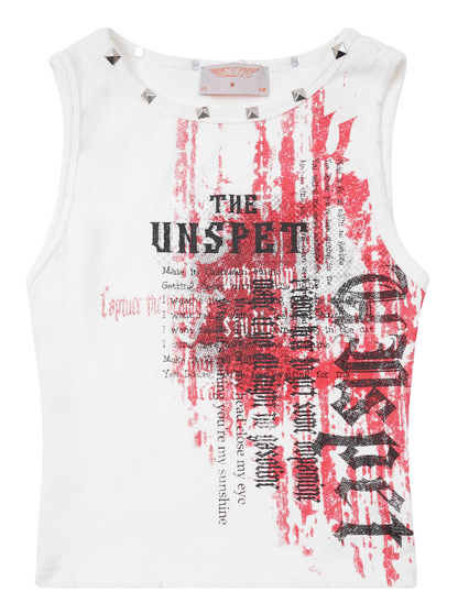 American Riveted Tank Rock Retro Top