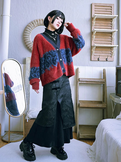 Hip Jacquard China Retro Dragon Cover Lagenrock