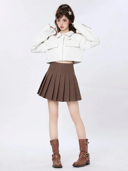 Kurzes Bikermode-Shirt