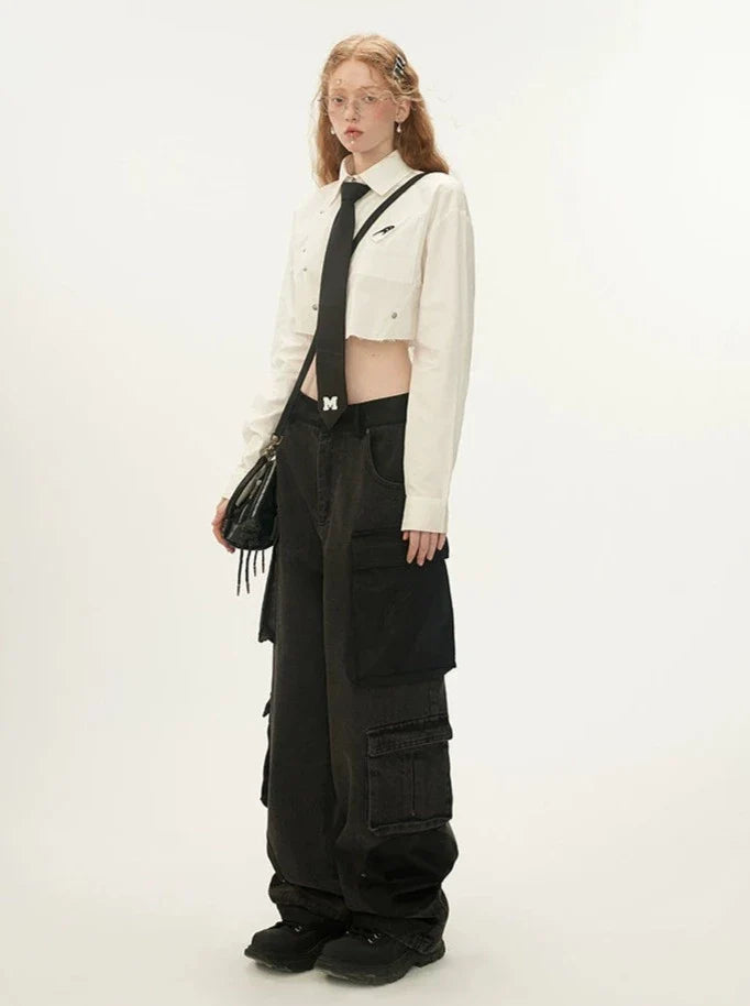 Mode Lange Hose Dunkel Locker Cargo