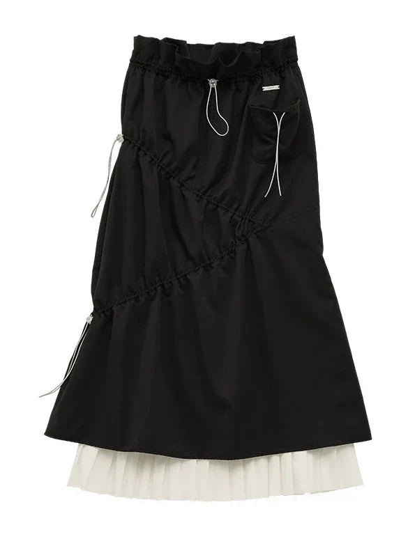 Plissee Stitch Fashion Rock Lang