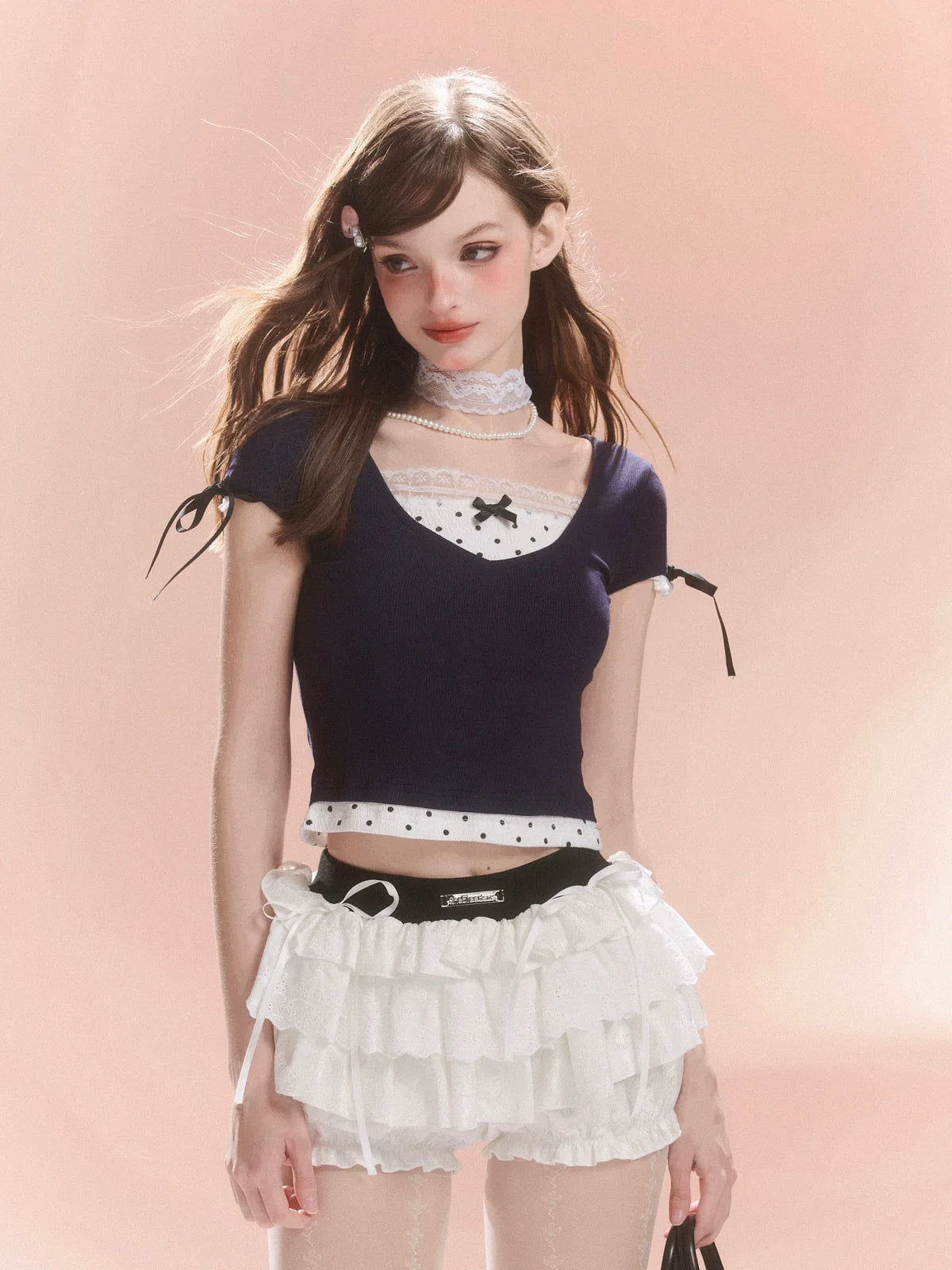 French Bow Tops Kurzer Punkt