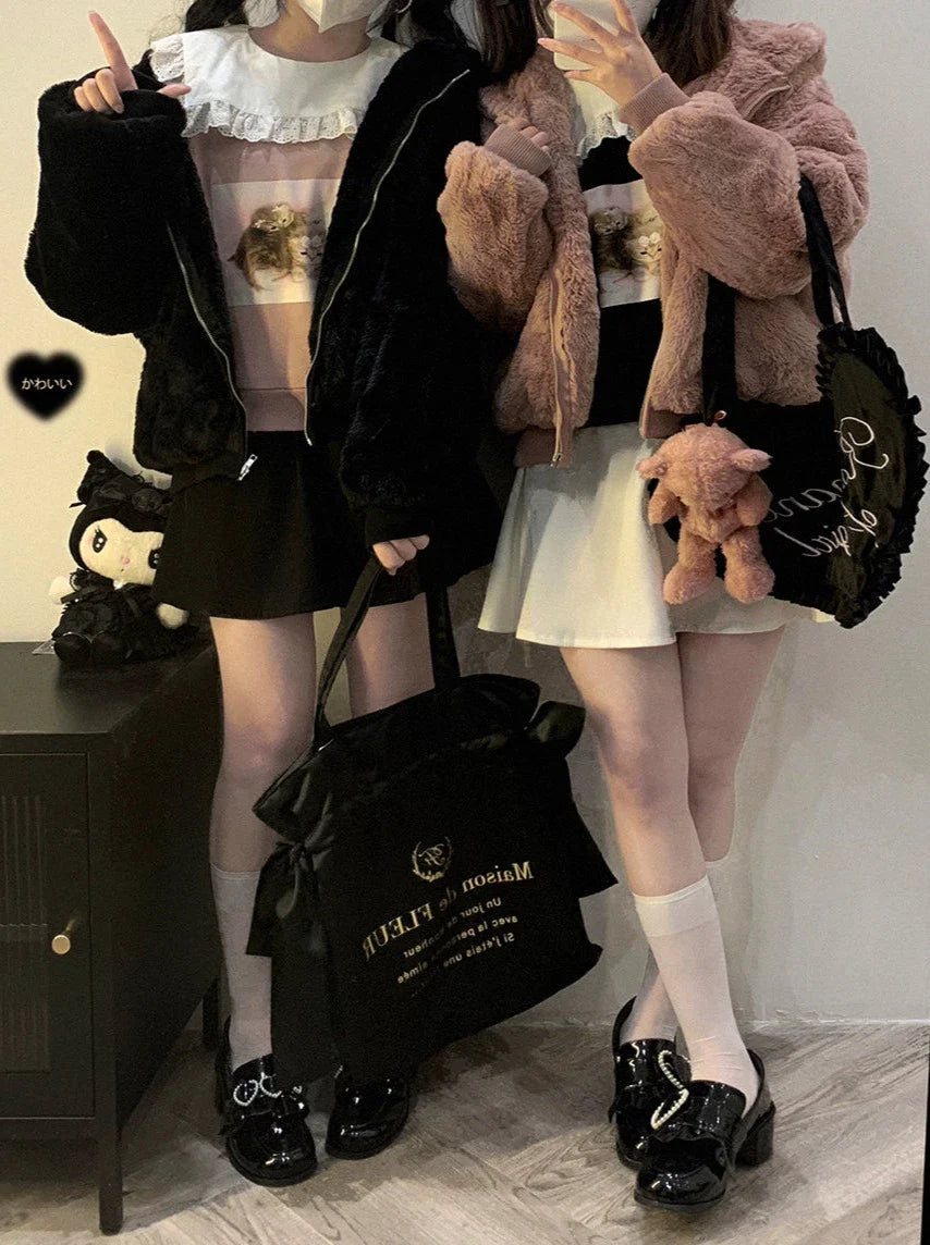 Race Square Sneaker mit farbigem Katzen-Print