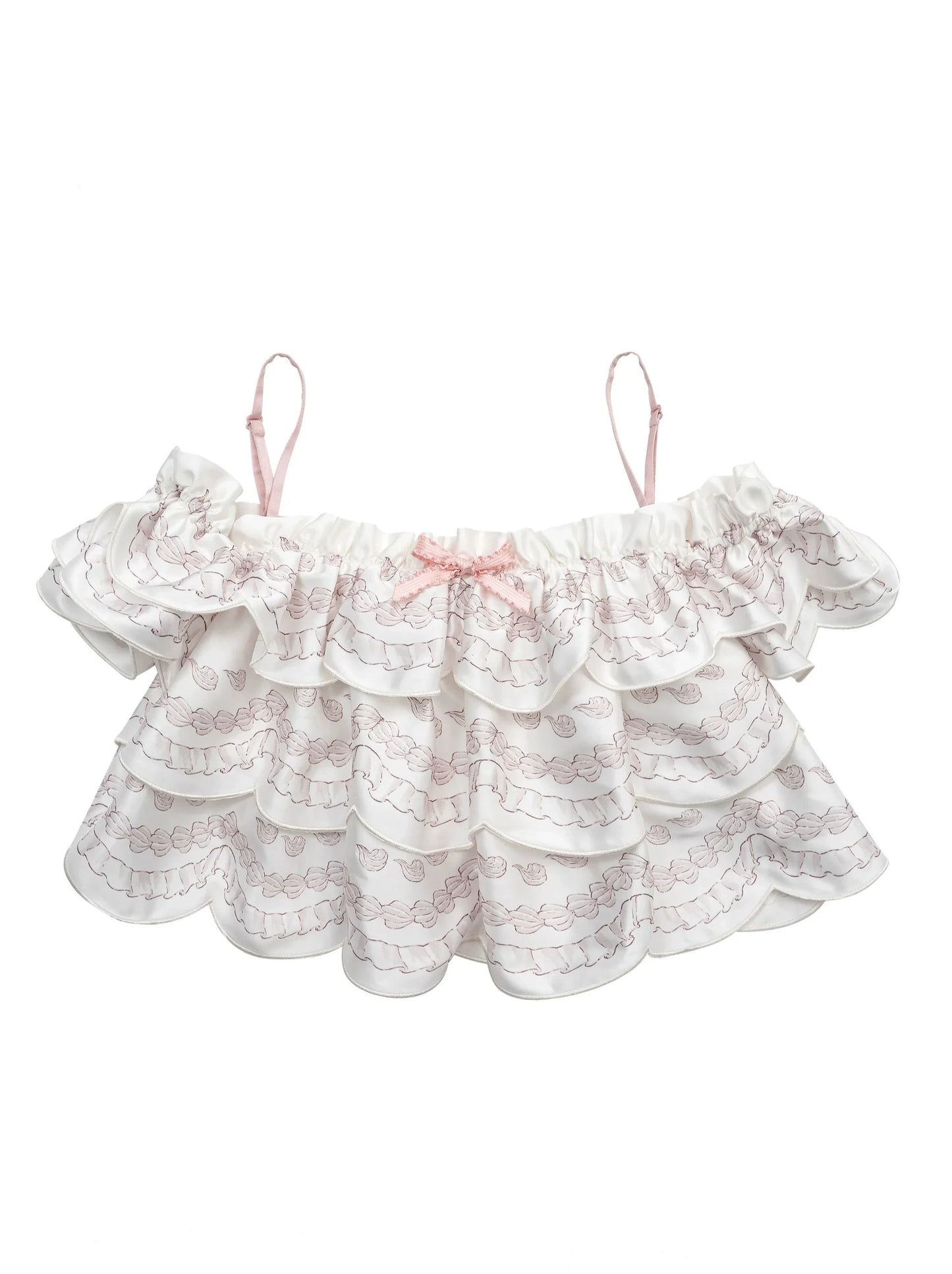 Off Marche Schultercreme Lolita Cake Tops
