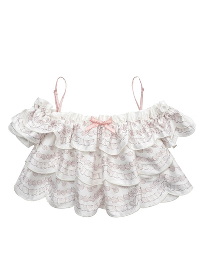 Off Marche Schultercreme Lolita Cake Tops