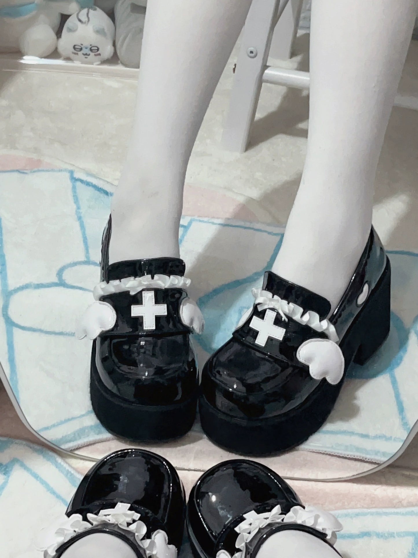 Kaikai Shoes Angel Lace Platform Medical
