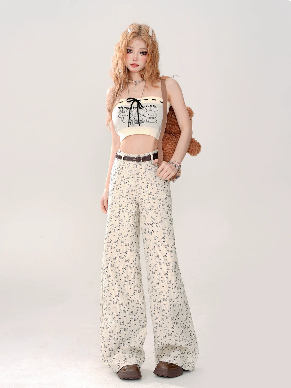 ドックリトルパンツ カジュアルワイド