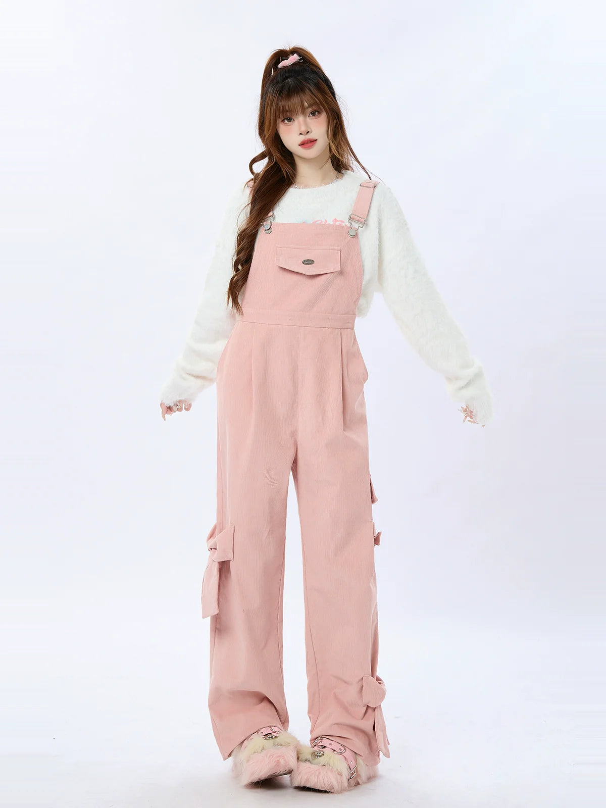 Cord-Overall mit Bändern