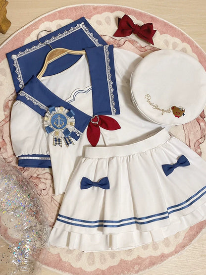 Sailor Girl Süßer Badeanzug College