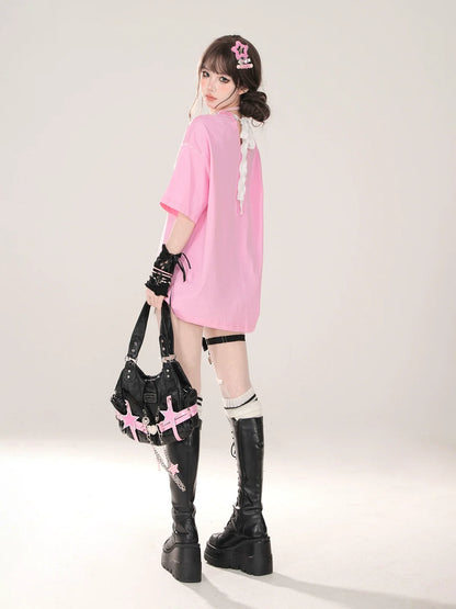 T-Shirt Rabbit 3D Short-Sleeved Design