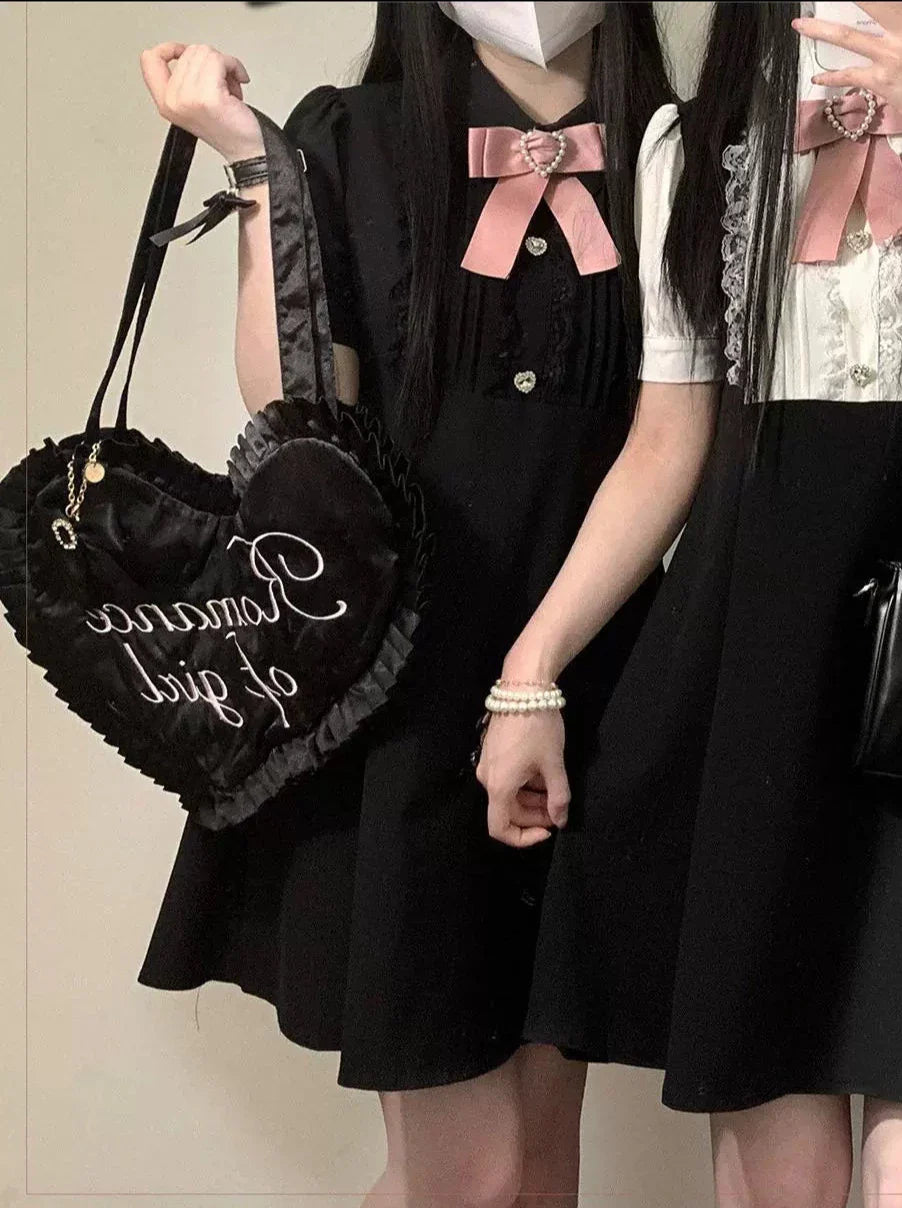 Race Mine Suite Puff Sleeving Dress