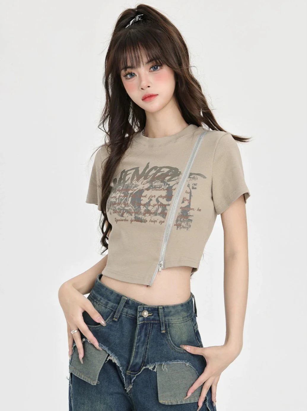 ジップモードTシャツ アメリカンストリート