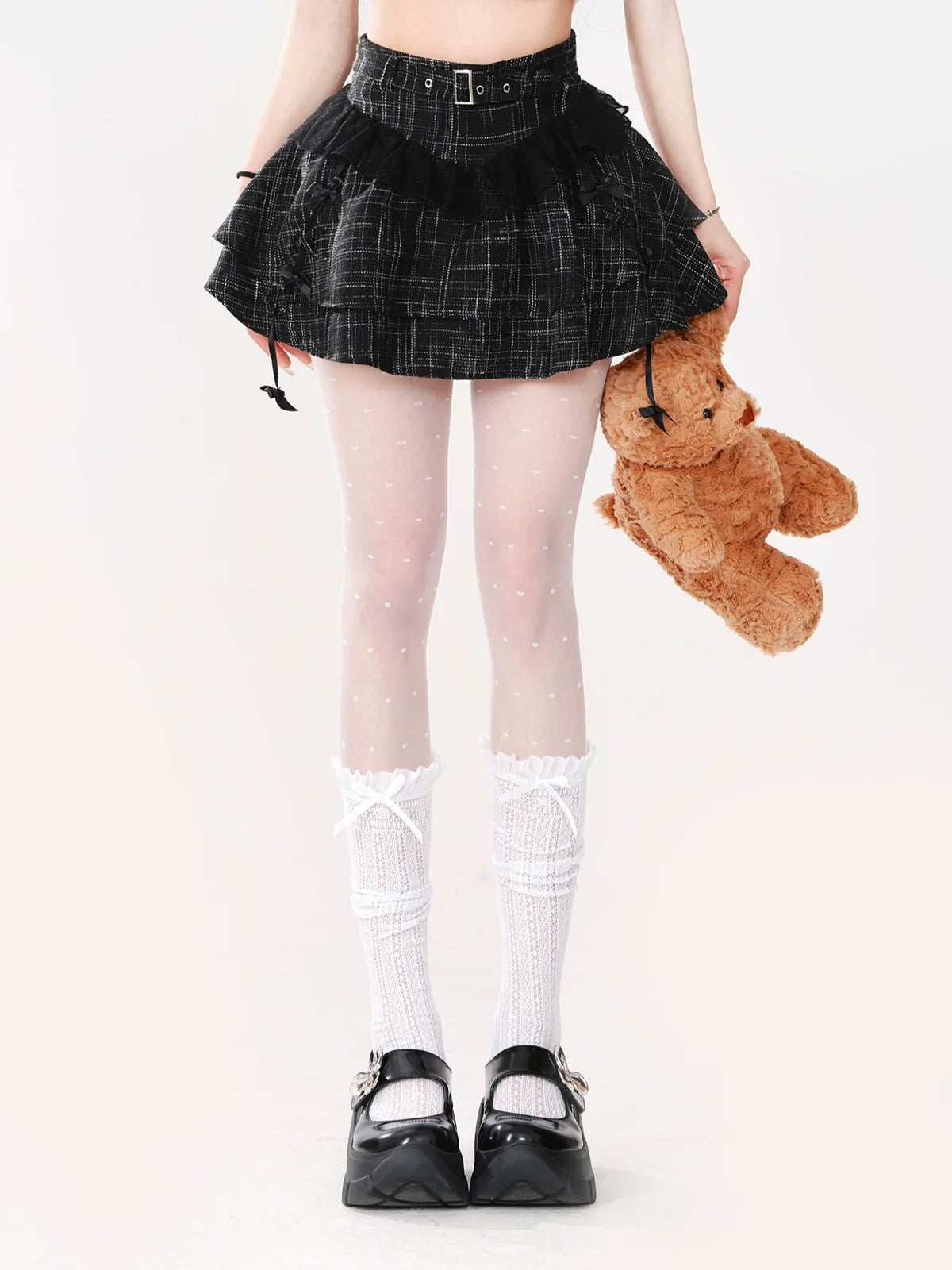 Skirt Flare Chic French Check