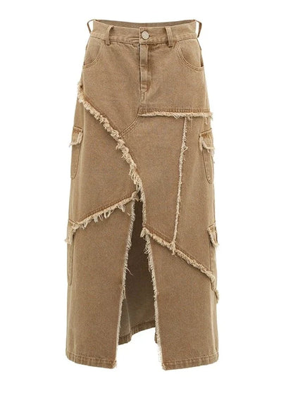 Amerikanischer Schlitzrock + beschädigtes langes kurzes Oberteil