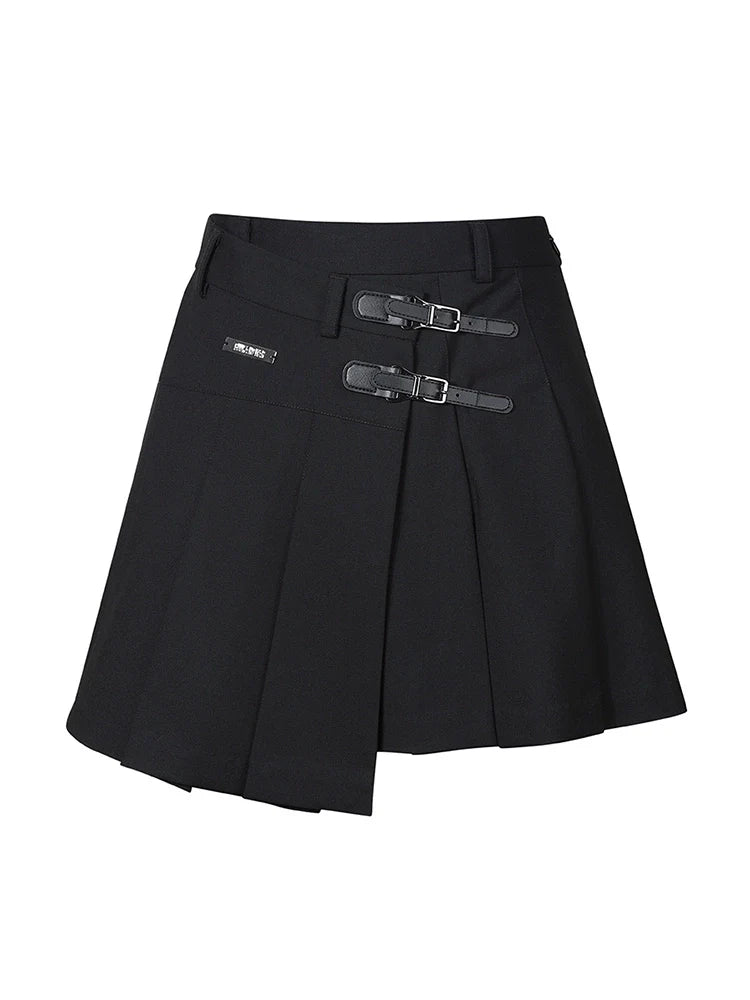 Rockmodus Asymmetrischer Plissee-Knopf