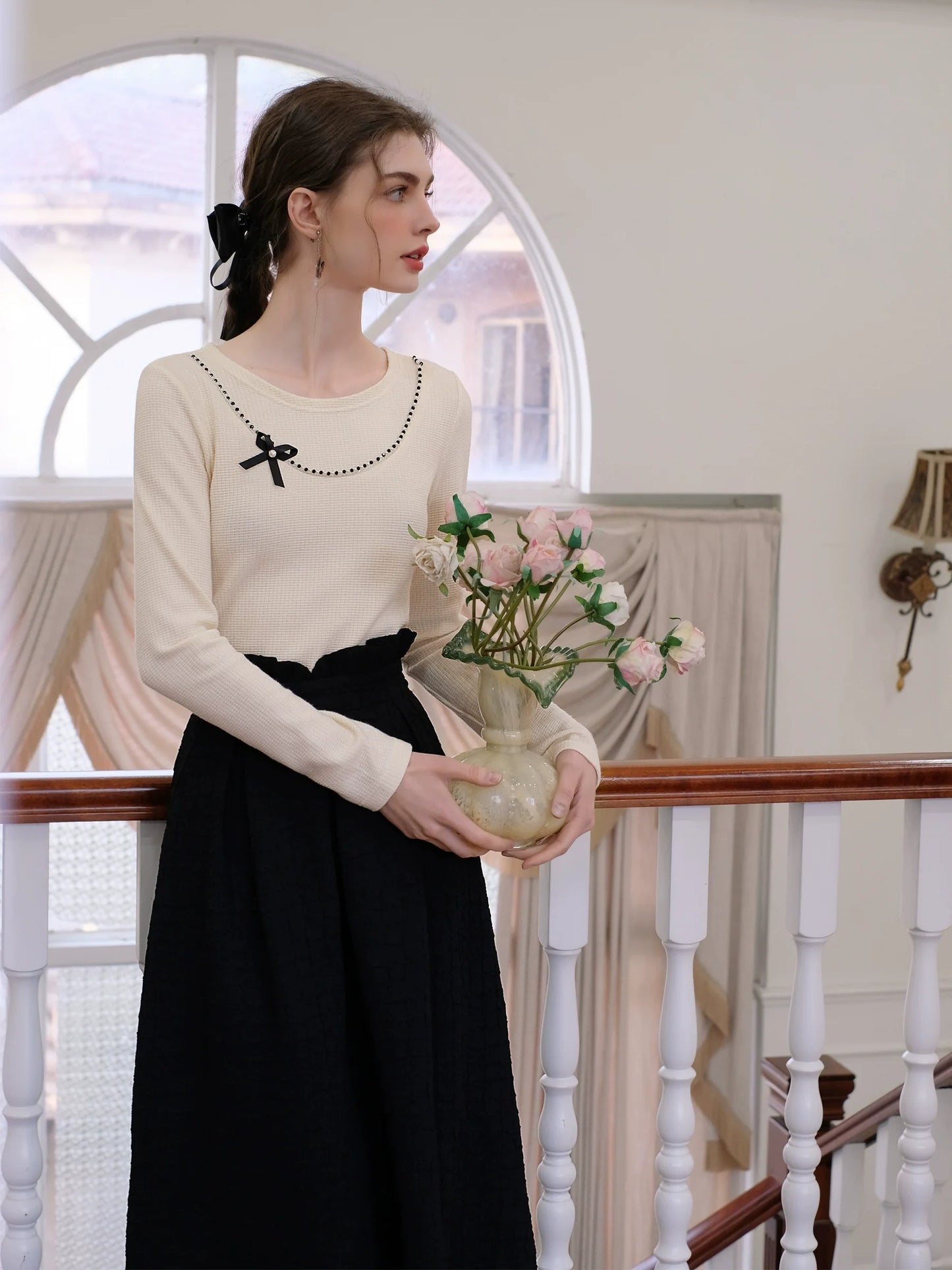 Zuckerperlen French Queen Top Band Braun