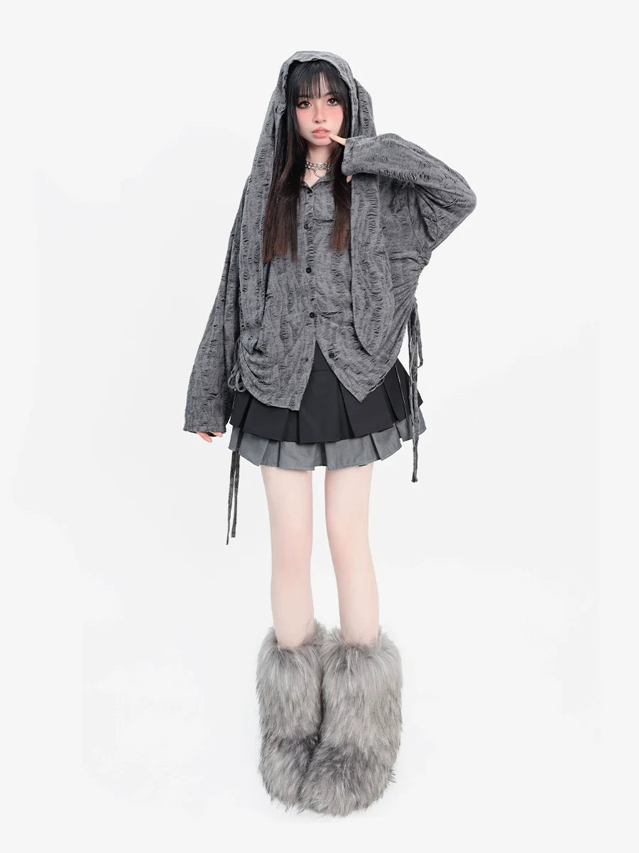 Tops Rabbit Dark Loose Ear