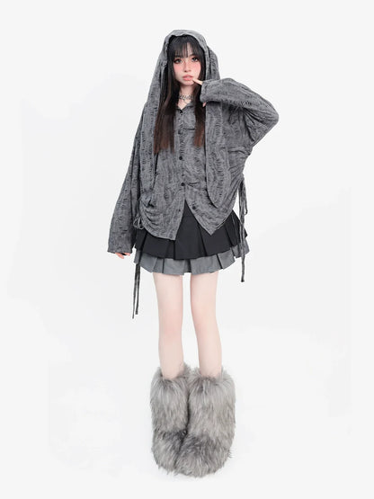 Tops Rabbit Dark Loose Ear