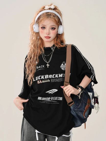 ブラックトップ クロス+ストリート チェーン アメリカン Tシャツ タンク ルーズ