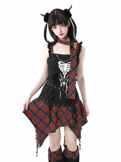 Knochen Waistland Anzug Saum Dark Subkultur Unregelmäßig Original