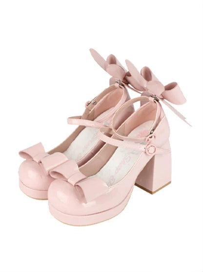 Heels Bunny Ears Ribbon High