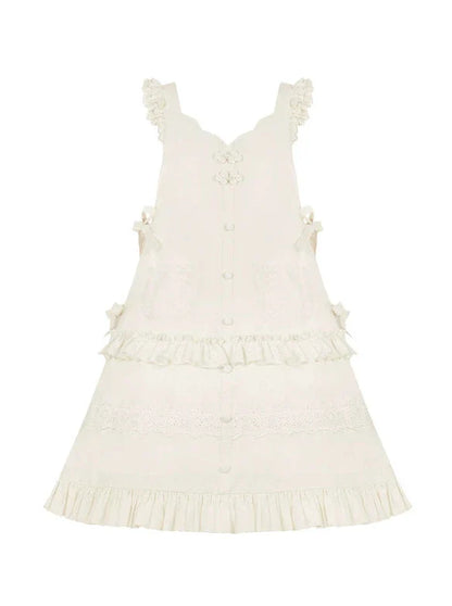 Top Rock Schürze Schal China Romantische Band Spitze Stickerei