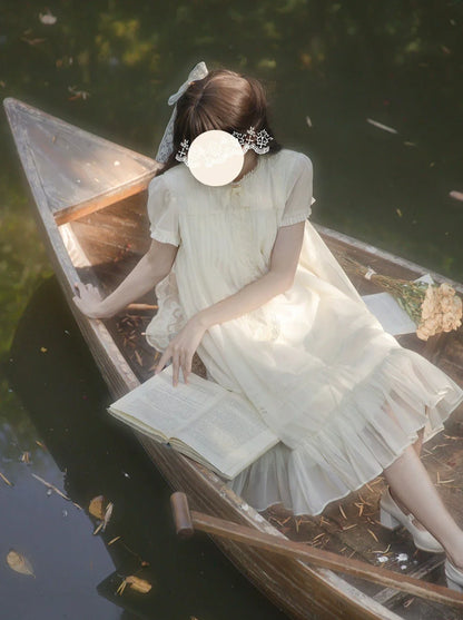 レトロドール フレンチクリーム エレガントドレス ロリータ