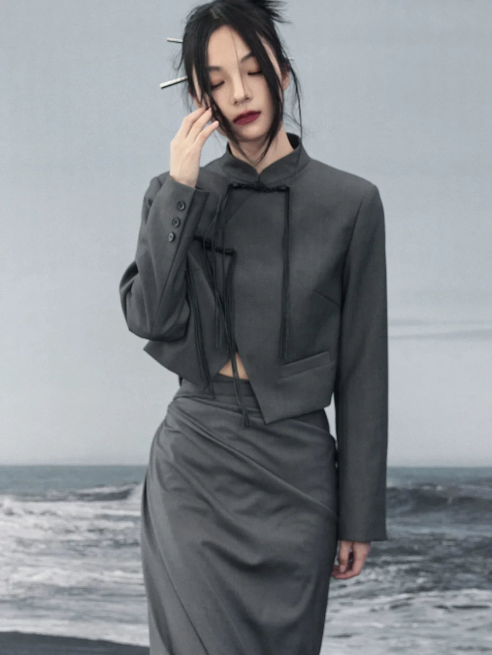 モードジャケット チャイナショート シック