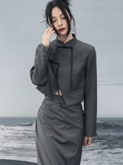 モードジャケット チャイナショート シック