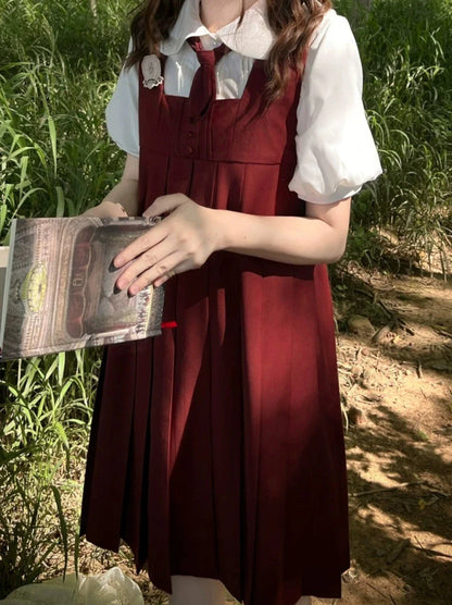 Abzeichen Rotes Kleid Emblem Hosenträger Krawatte Burgund