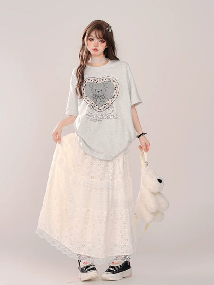 Herzförmiger Ring in Übergröße