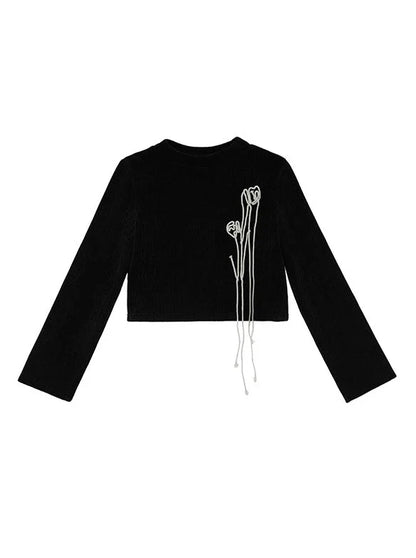 Mote Dark Rib Top Short Tulpe