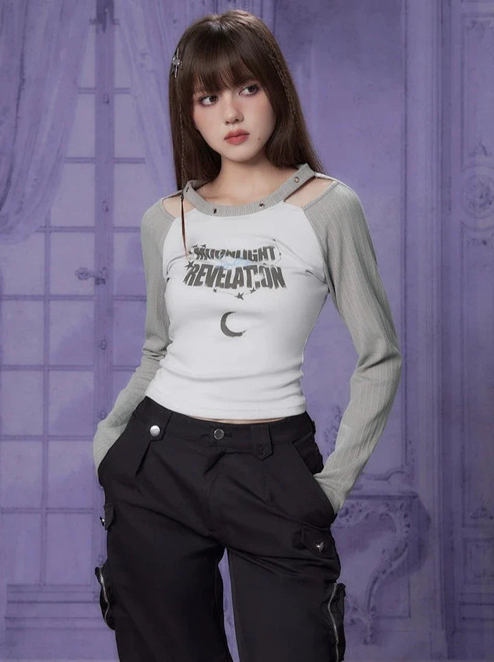 American Tops Slit Print