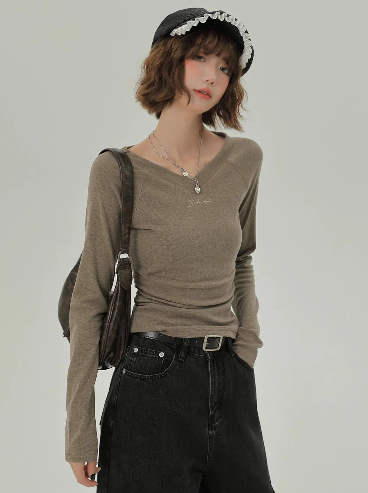 Retro Raglan American T V-Neck