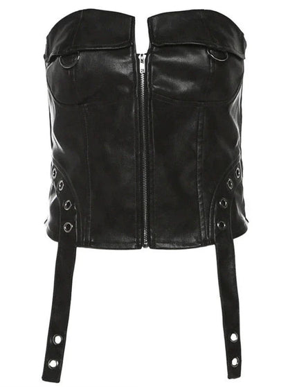 Nischentop mit Röhren-Lederriemen