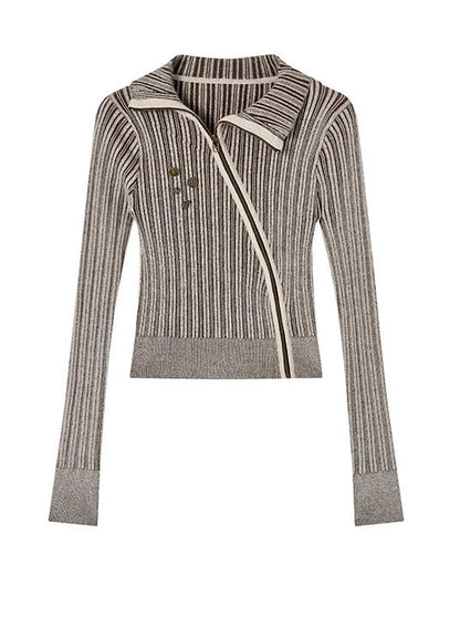 Fit Slim Mode Gestreiftes kurzes Top