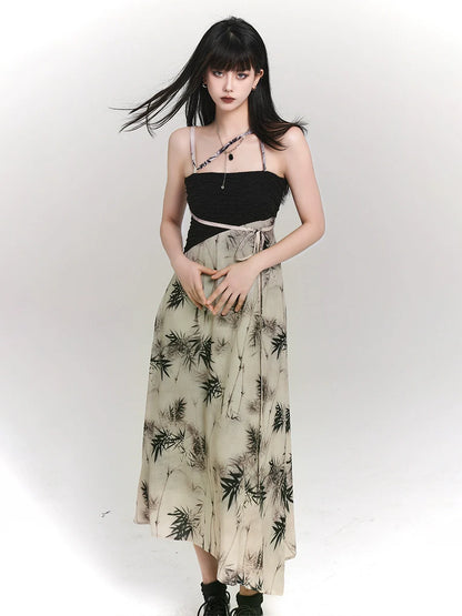 Dunkles Camisole-Kleid Ghost