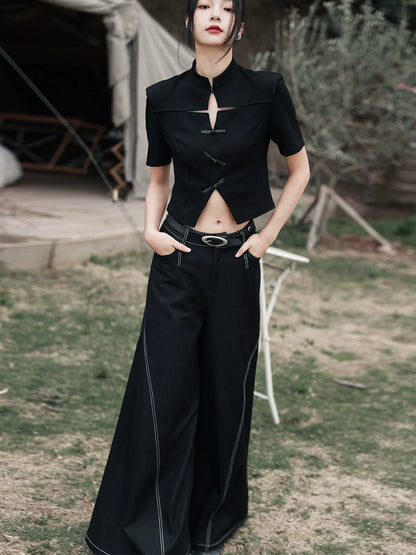 Taille Low Mode Hose Dark Retro