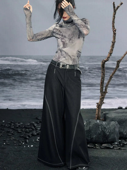 Taille Low Mode Hose Dark Retro