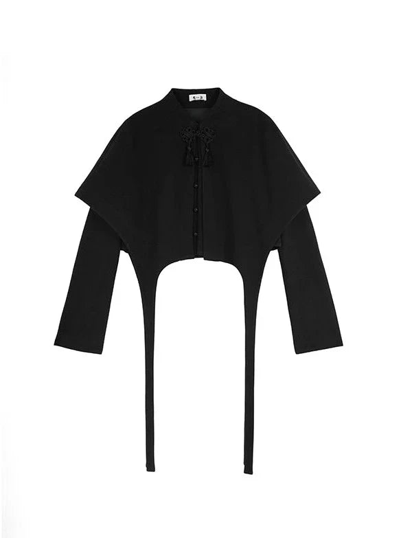 Asymmetrischer China Retro Umhang