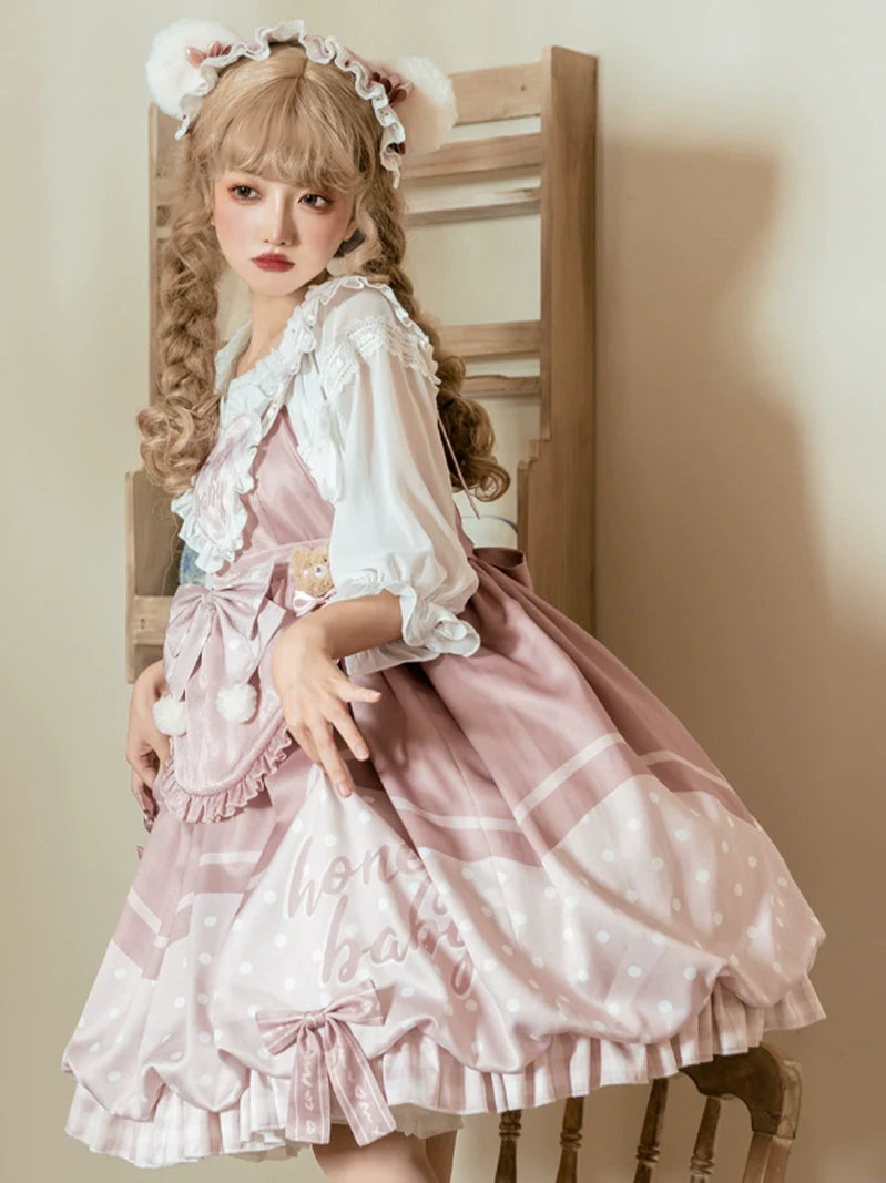 Süßes Lolita-Kleid von Pinky Bear