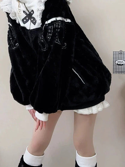 ネックジッパーハイファーマインコート