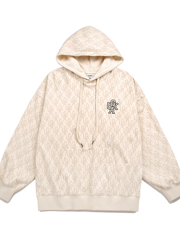 Unisex Logo Over Hoodie Hooded