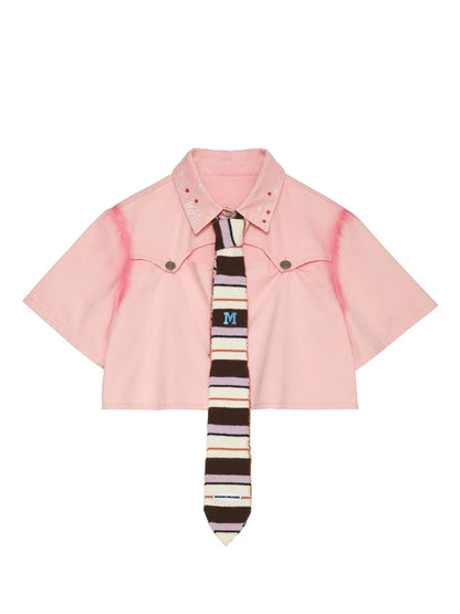 ウォッシュアメリカンシャツ レトロデニム