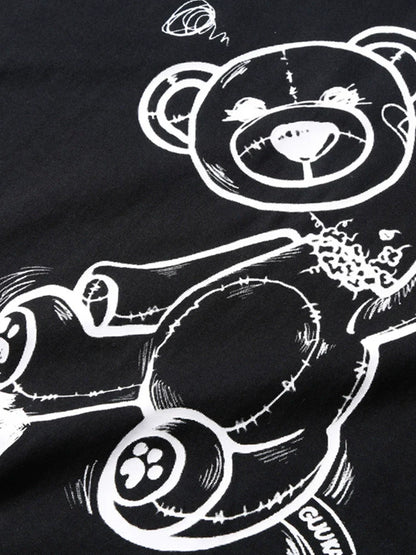 イラストモードデザイン コットンベア ピュアTシャツ