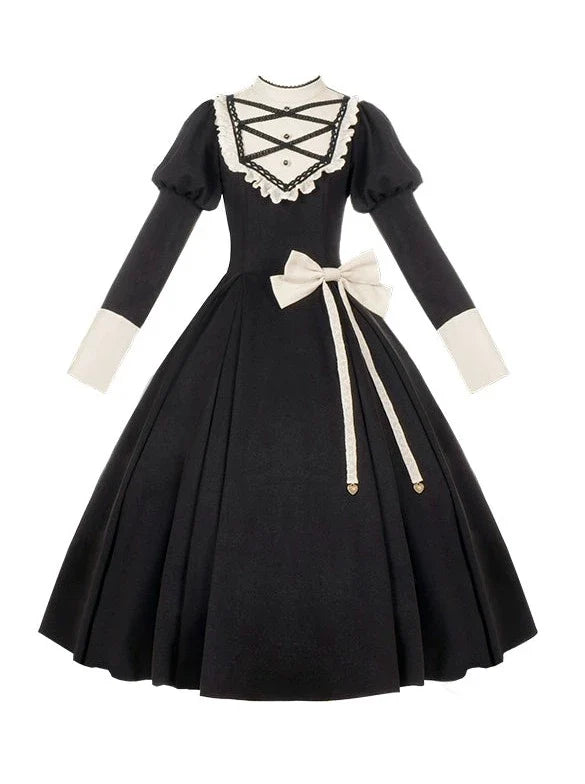 Pre-order Lovelac Lace-up release Bow Lolita High Big Neck