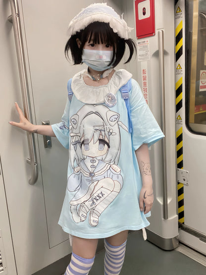 tops light blue Angel Illustration Neighborhood