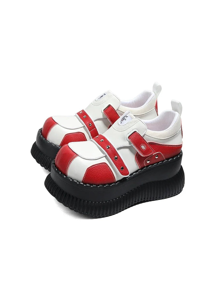 Red Volume Shoes Macaron