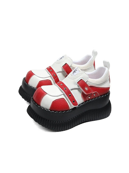 Red Volume Shoes Macaron